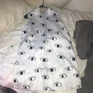 Eye printed dress